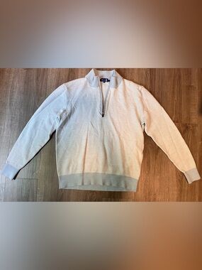Stitch Men’s Light Gray Zip-Front Wembley Sweater 100% Italian Merino